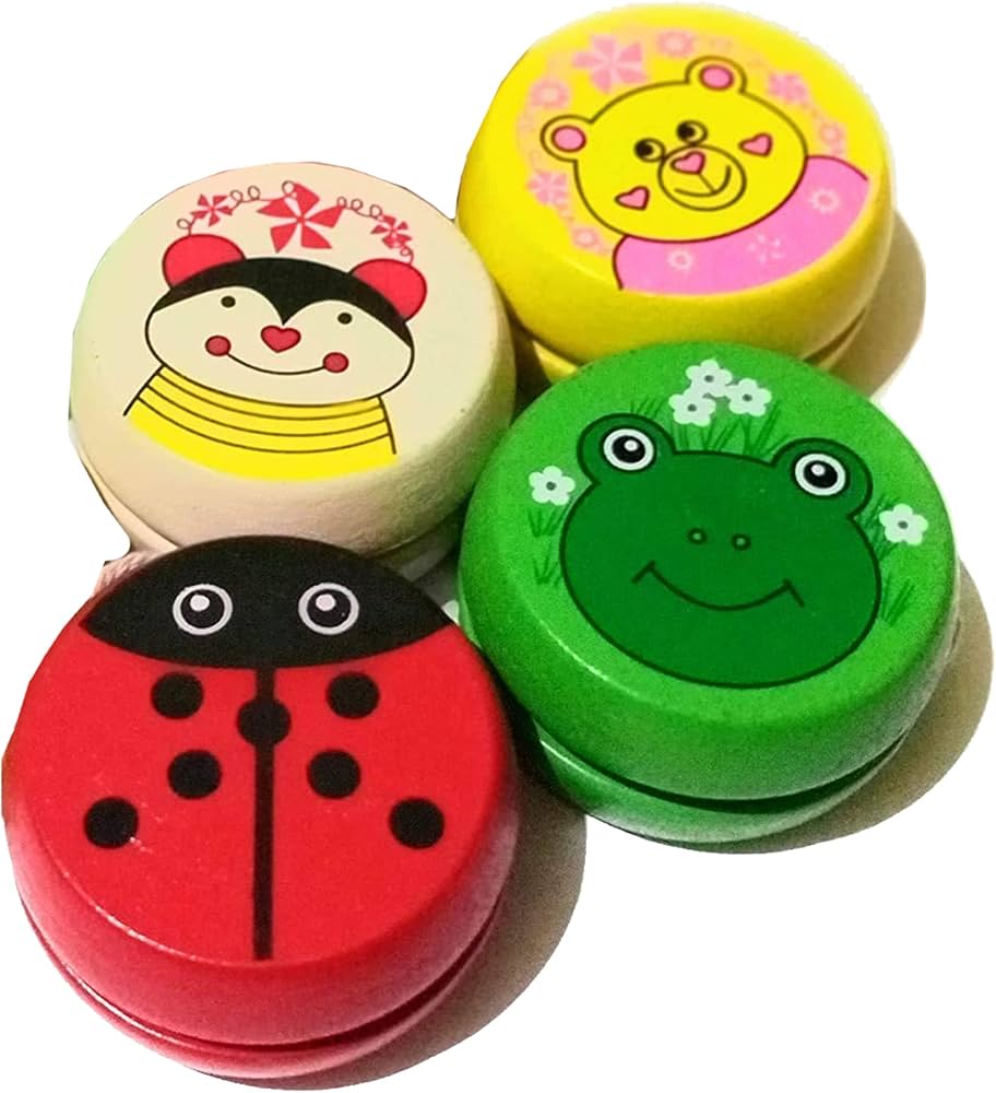 Wooden Yo-Yo Spinner ( Single Random Design Will Be Shipped )