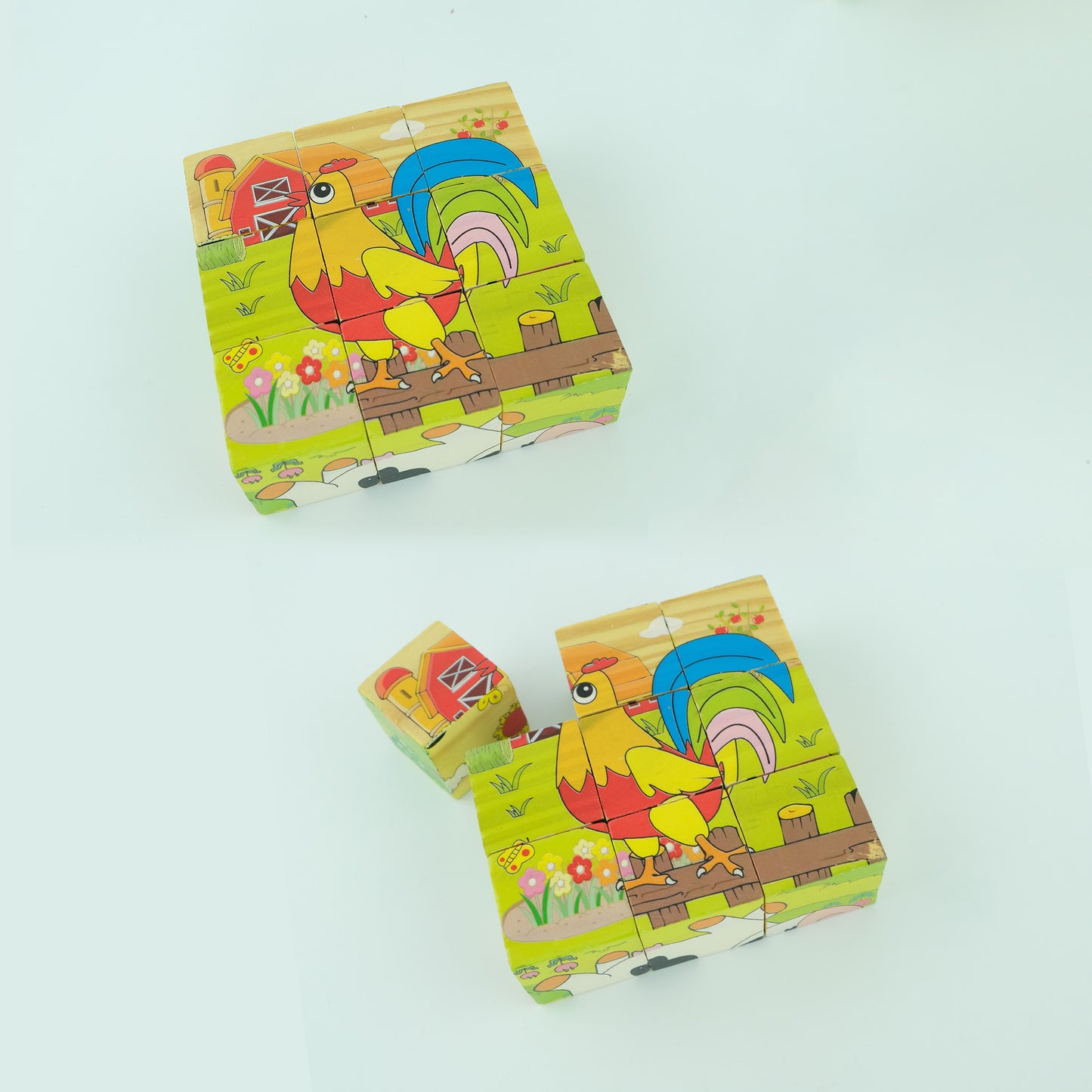 Wooden 6 Side Puzzle ( Single Random Design Will Be Shipped )