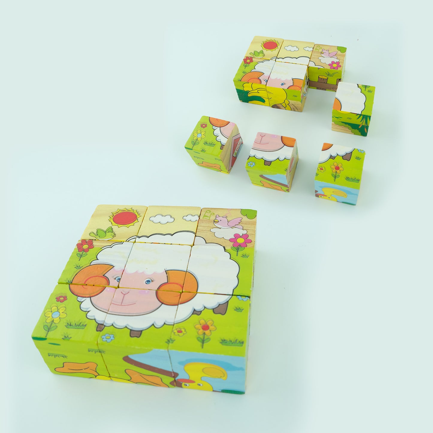 Wooden 6 Side Puzzle ( Single Random Design Will Be Shipped )