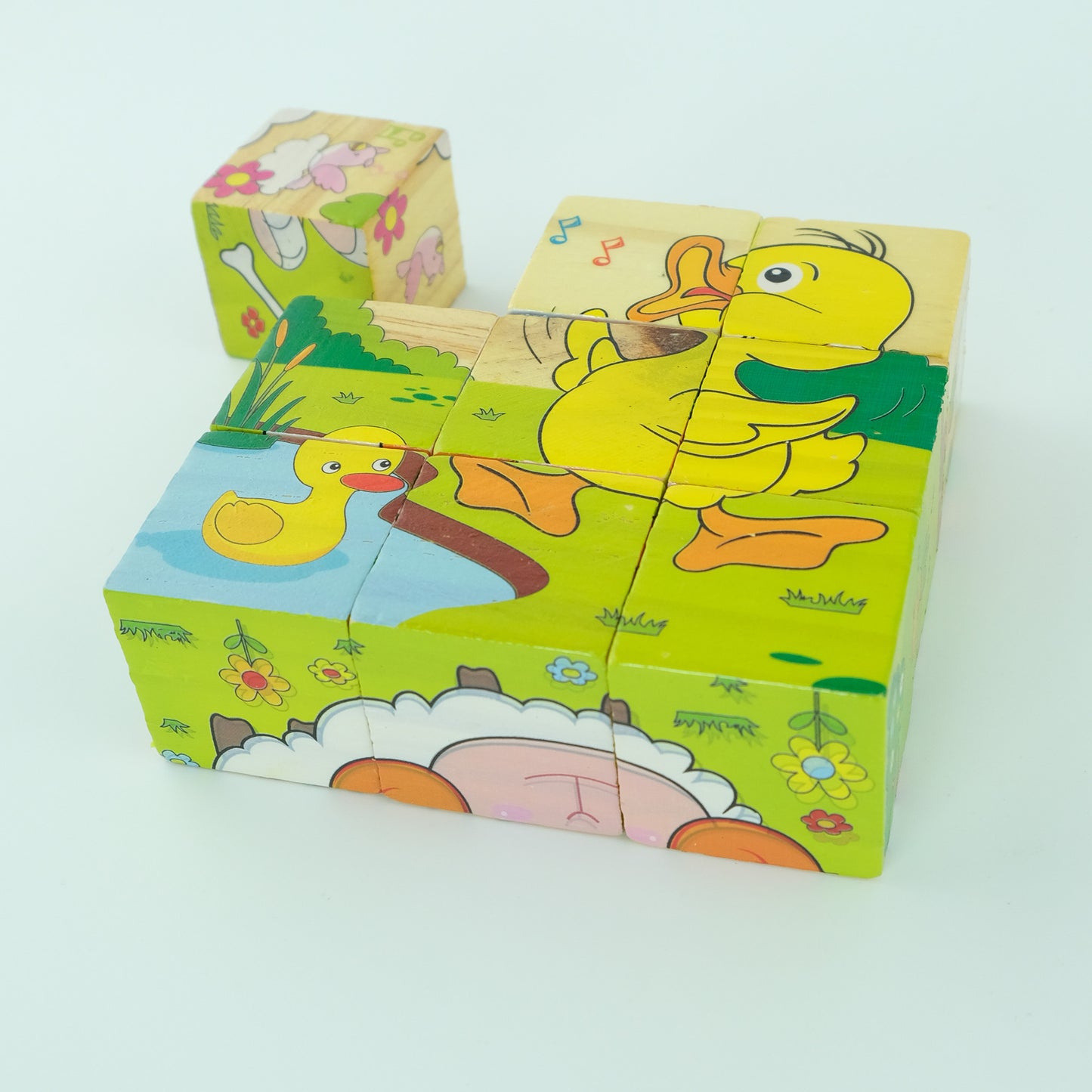 Wooden 6 Side Puzzle ( Single Random Design Will Be Shipped )