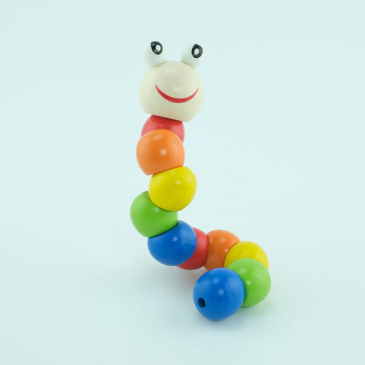 WOODEN CATERPILLAR TOY