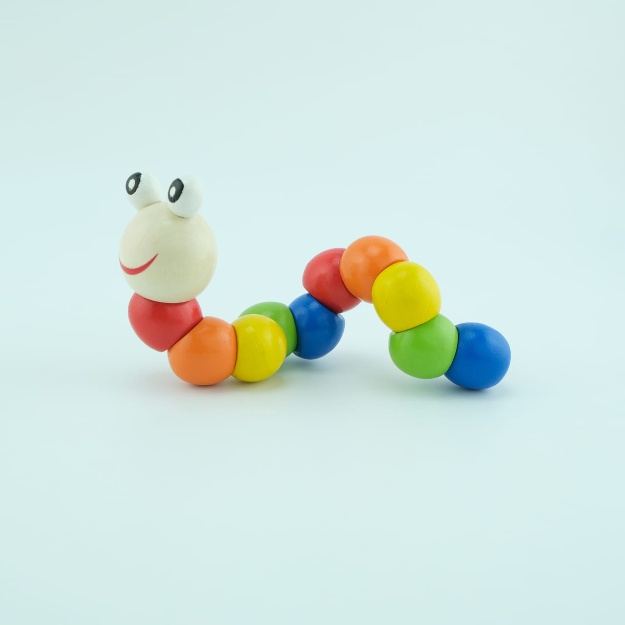 WOODEN CATERPILLAR TOY