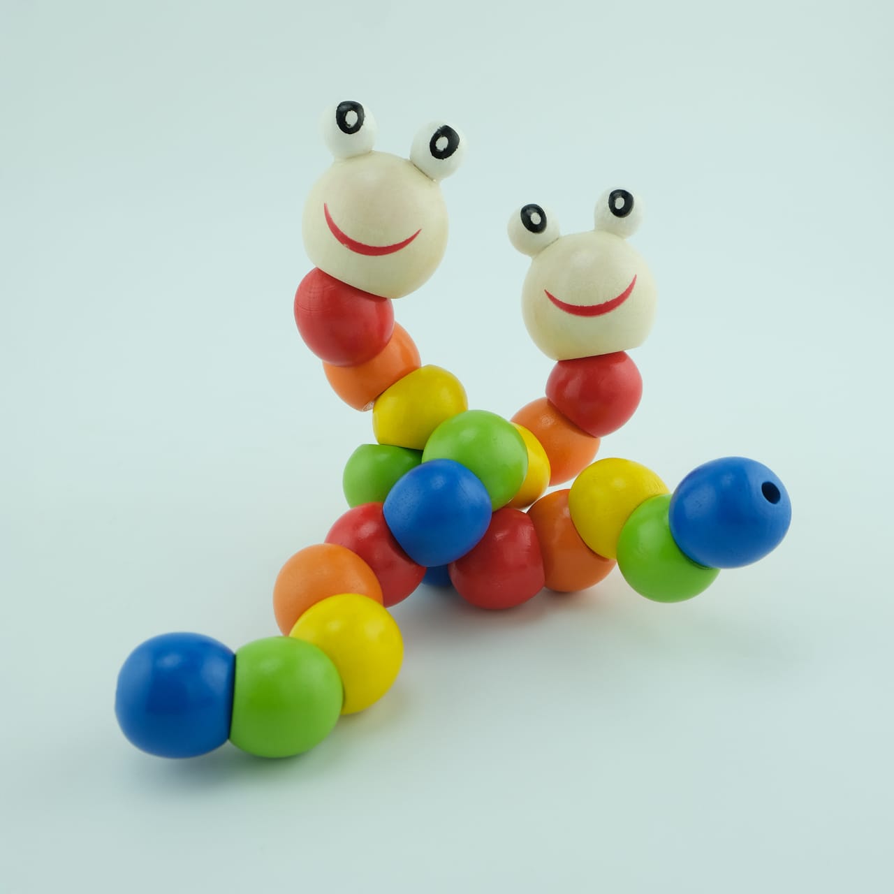 WOODEN CATERPILLAR TOY