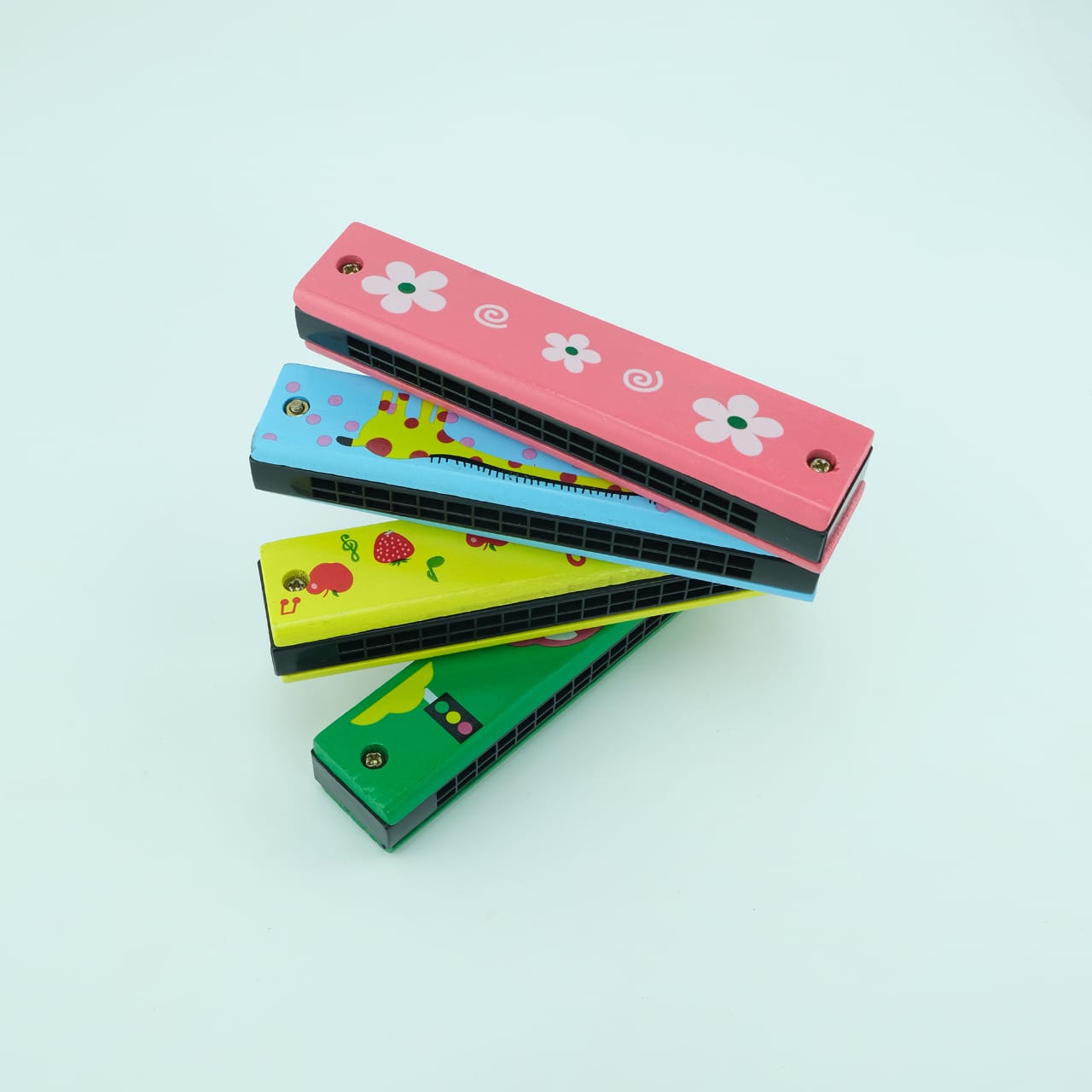 Wooden Mouth Organ  ( Singe Random Design Will Be Shipped)