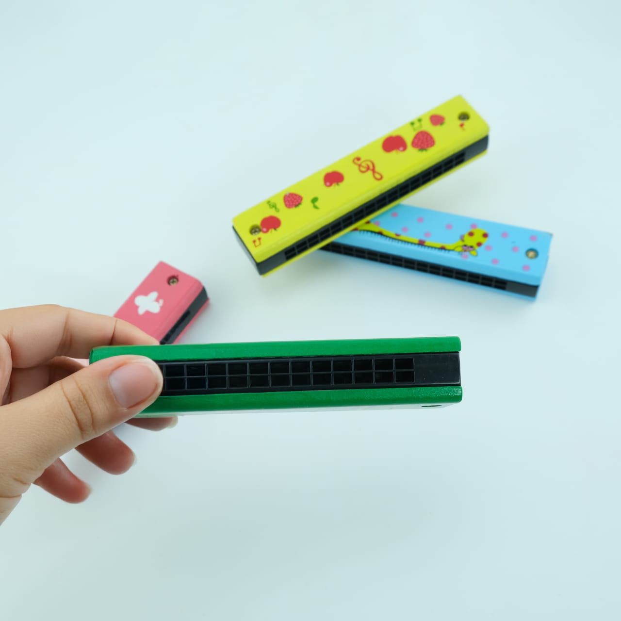 Wooden Mouth Organ  ( Singe Random Design Will Be Shipped)