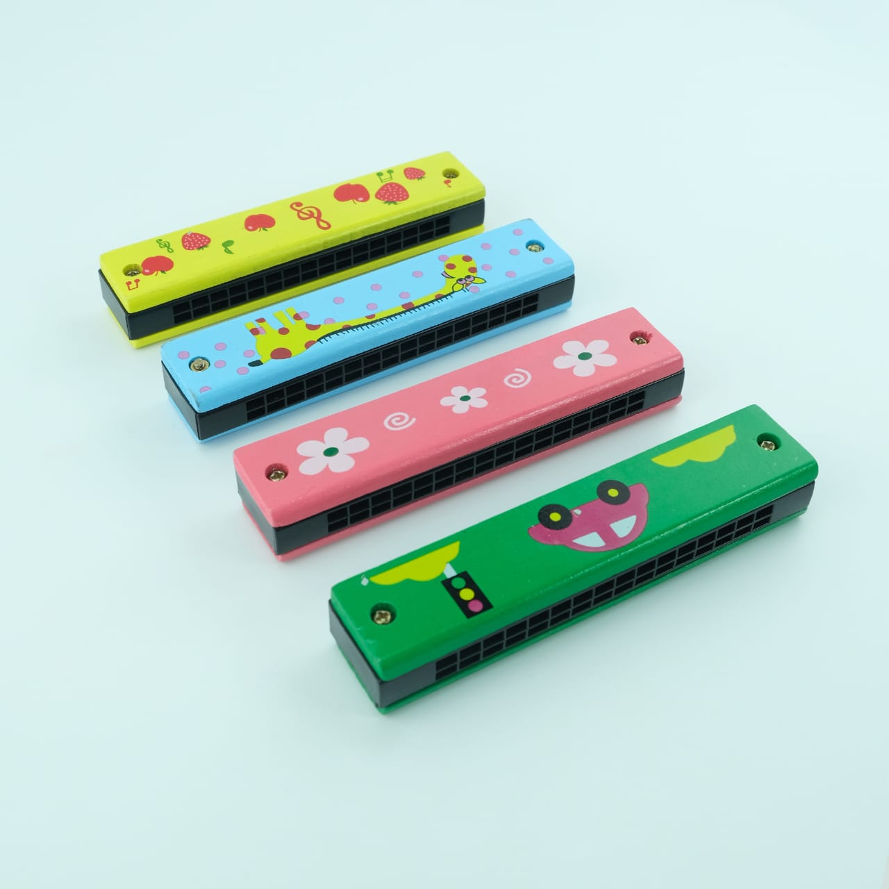 Wooden Mouth Organ  ( Singe Random Design Will Be Shipped)