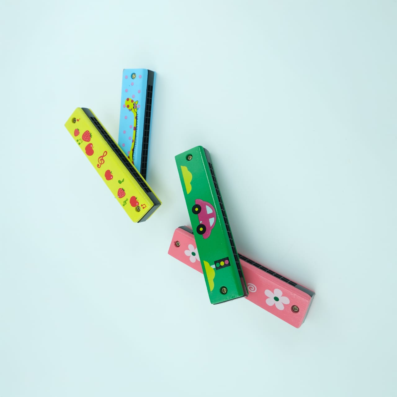 Wooden Mouth Organ  ( Singe Random Design Will Be Shipped)