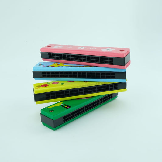 Wooden Mouth Organ  ( Singe Random Design Will Be Shipped)