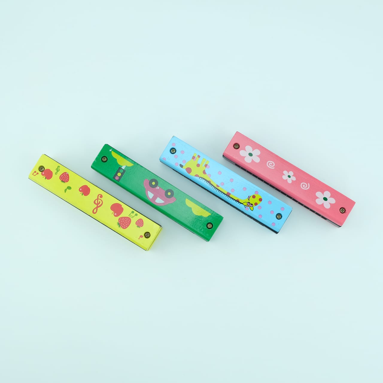 Wooden Mouth Organ  ( Singe Random Design Will Be Shipped)