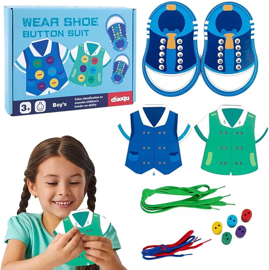 Shoe Button Lace (Boys)